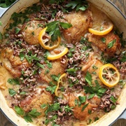 Creamy Lemon Chicken With Rice