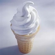 Vanilla Soft Serve Cone