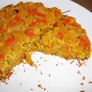 Vegan Savoury Pumpkin, Zucchini and Carrot Cake