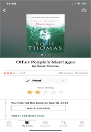 Other People's Marriages (Rosie Thomas)