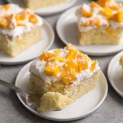 Mango Coconut Sheet Cake