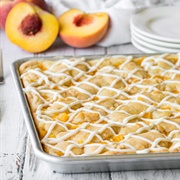 Peaches & Cream Pie Bars