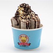 Rolly Polly Cow Oreo Cheesecake Ice Cream Rolls