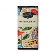 Seattle Chocolate San Juan Sea Salt Milk Chocolate Truffle Bar With Crunchy Toffee