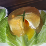 Poached Eggs in Aspic
