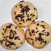 Vegan Lemon Cookies With Chocolate Sprinkles