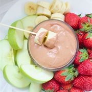 Chocolate Peanut Butter Fruit Dip