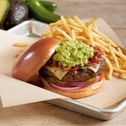 BJ's Bacon-Guacamole Deluxe Burger