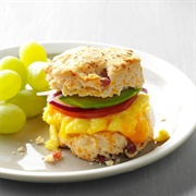 Ham and Egg Biscuit