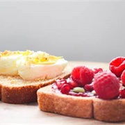 Egg and Raspberry