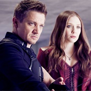 Hawkwitch - Clint Barton and Wanda Maximoff