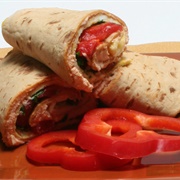 Egg and Pepper Wrap