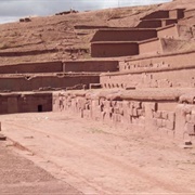 Akapana Pyramid, Tiwanaku, Bolivia