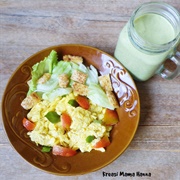 Egg and Green Smoothie