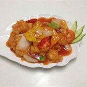 Sweet and Sour King Prawn Hong Kong Style