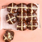 Triple Chocolate Hot Cross Bun