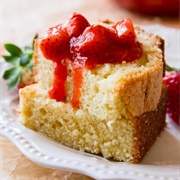 Strawberry Compote Cake
