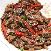 Beef in Szechuan Sauce