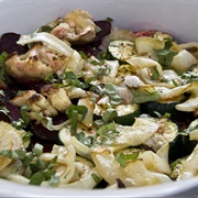 Baked Zucchini, Beetroot and Cauliflower With Basil