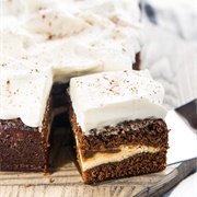 Cheesecake Stuffed Gingerbread Cake