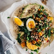 Egg and Parsley Wrap