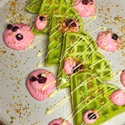 Pistachio Waffles