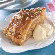 Upside Down Caramel Apple Pie