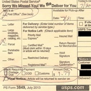 Received Postage Due Mail