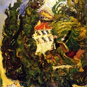 Landscape With Red Donkey (Chaim Soutine)