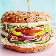 Bagel and Turkey
