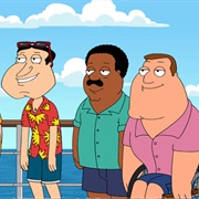 Glenn Quagmire, Cleveland Brown, Joe Swanson ("Family Guy")