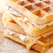 Lemon Meringue Pie Stuffed Waffles