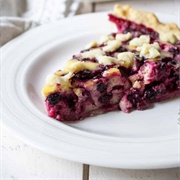 Huckleberry Custard Pie