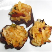 Vegan Bitteralmond Vanilla Haystack Cookies