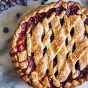 Grape and Blueberry Pie