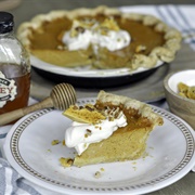 Pecan Honeycomb Crunch Buttermilk Pumpkin Pie