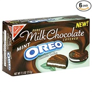 Pure Milk Chocolate Covered Mint Oreo