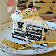 No-Bake Funfetti Oreo Oreo Icebox Cake