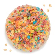 Cereal Milk With Fruity Pebbles Cookie