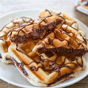 Waffle With Chocolate Spread