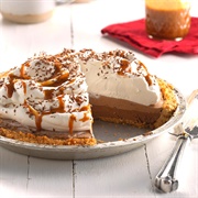 Dark Chocolate-Caramel MacChiato Pie