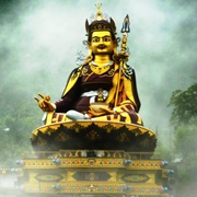 Statue of Padmasambhava in Rewalsar, India