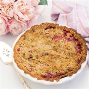Raspberry Plum Streusel Pie