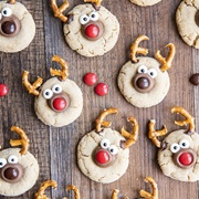 Reindeer Peanut Butter Blossoms