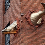 Salmon Sculpture, Portland, Oregon