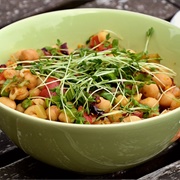 Chickpea Salad With Cress
