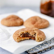 Pumpkin Butter Stuffed Snickerdoodles