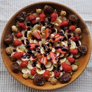 Banana and Strawberry Salad With Dates and Figs