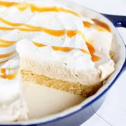 No Bake Caramel Shortbread Pie