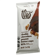 Theo Double Chocolate Peanut Butter Cups 85% Dark Chocolate